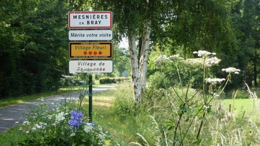 Mesnieres-en-Bray Le Refuge De Normandie Avec Spa Et Cheminee מראה חיצוני תמונה